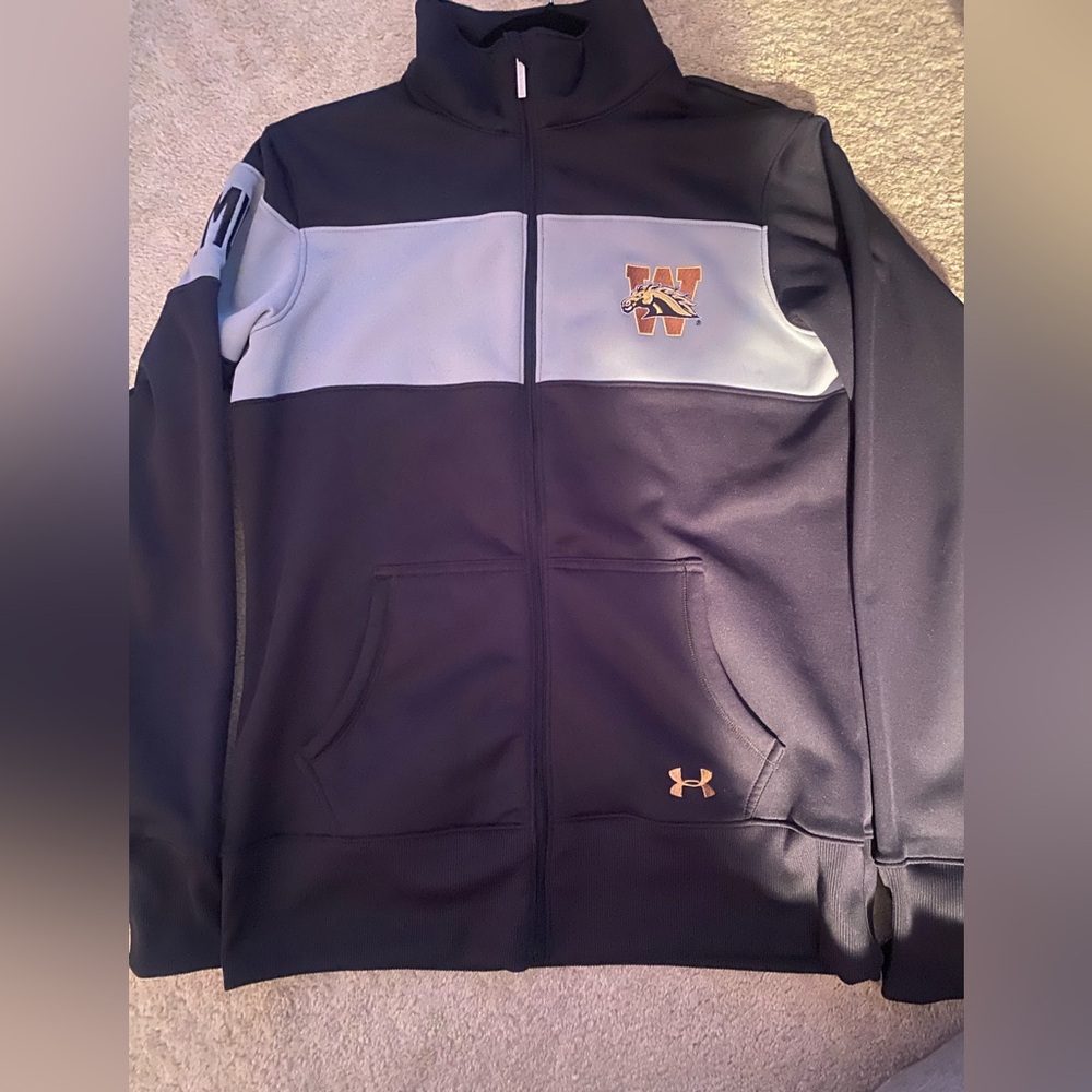 Under Armour Black and Gray WMU Jacket large